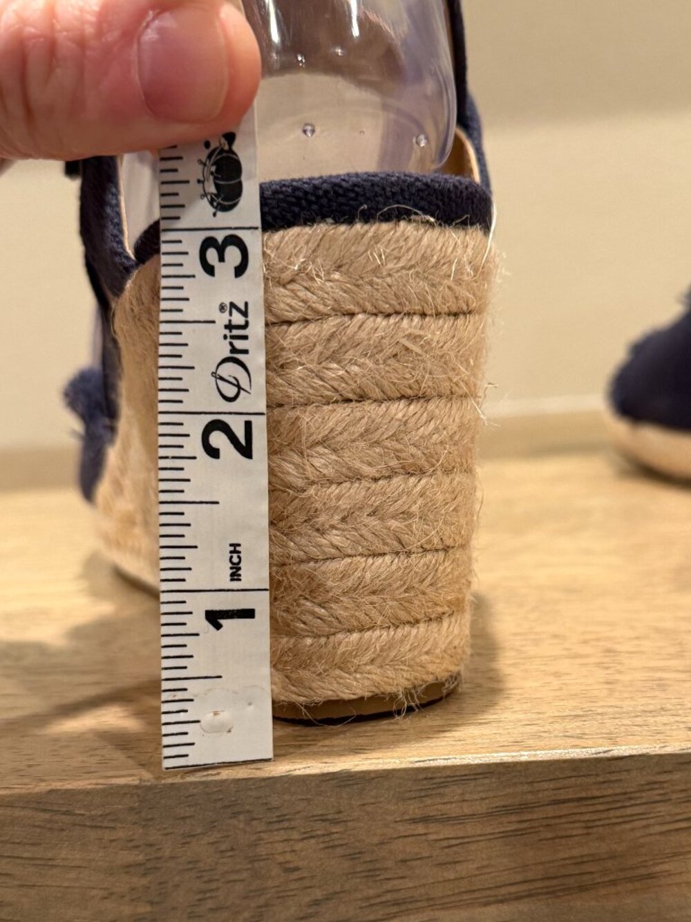 Lucky Brand Mindra Denim Wedge Espadrille Sandals Blue Size 7.5 - Picture 7 of 9